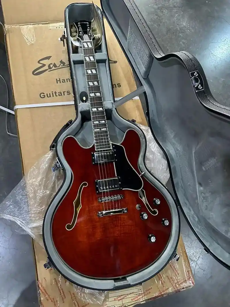 eastman 经典爵士吉他 t486 .eastman 伊 - 抖音