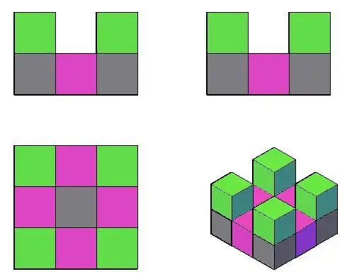 一个由小正方体摆成的几何体,无论从正面,还是从左面都可以看到如图
