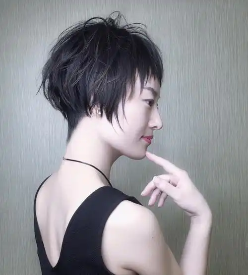 短发新款 修颜显瘦,短发图片-第2图,发型图片