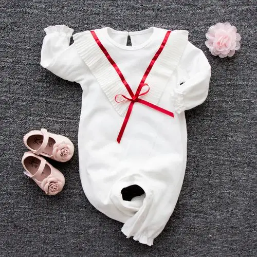 女婴儿童连体衣服宝宝儿2网红和尚服1春装0个月3公主可爱 绿彩虹光