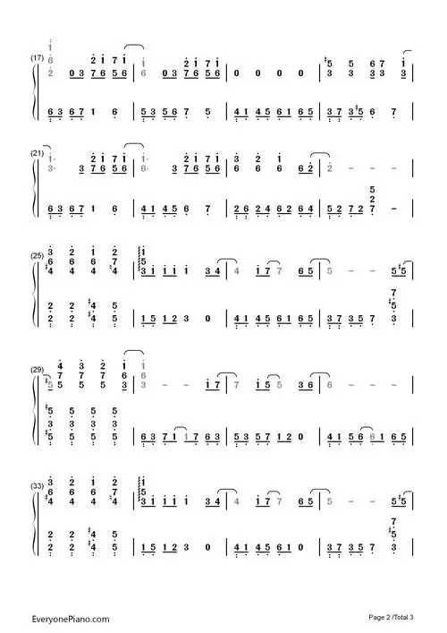 追-《金枝玉叶》插曲-张国荣双手简谱预览2