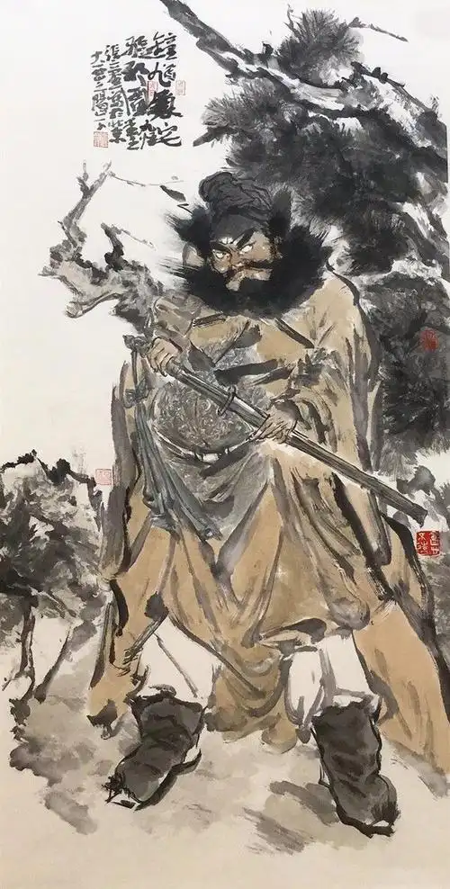 以神写形——当代水墨人物画名家张立奎作品欣赏|中国画|画家_网易