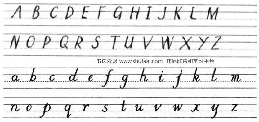 从意大利斜体的小写字母来看,大多都带一个小尾巴(即字母之间连写