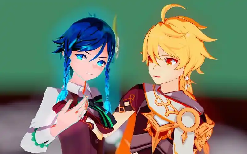 原神mmd温空wedonttalkaboutbruno温迪空