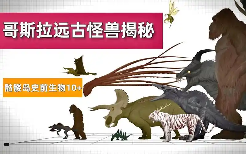 哥斯拉怪兽宇宙:揭秘骷髅岛10大远古生物,哪种才是最可怕的呢?