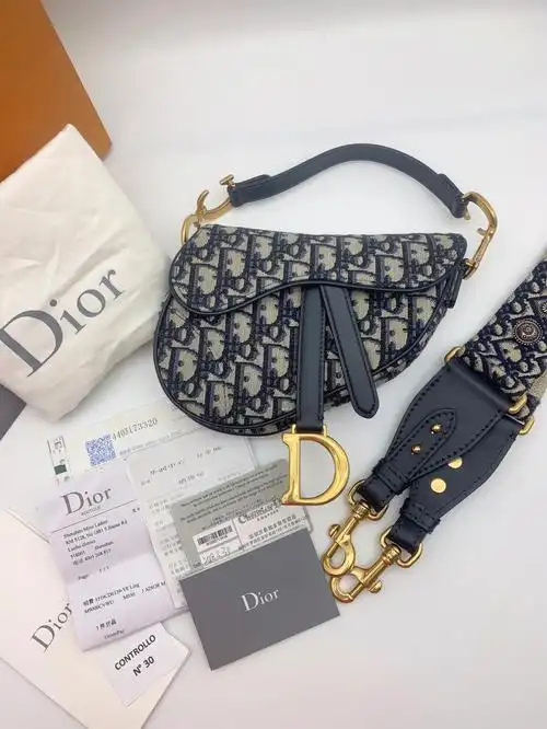 dior迪奥saddle老花小号马鞍包
