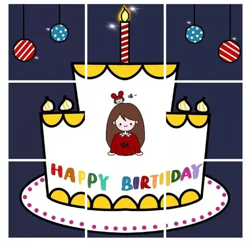 朋友圈生日九宫格(原创微博:joey啾—)