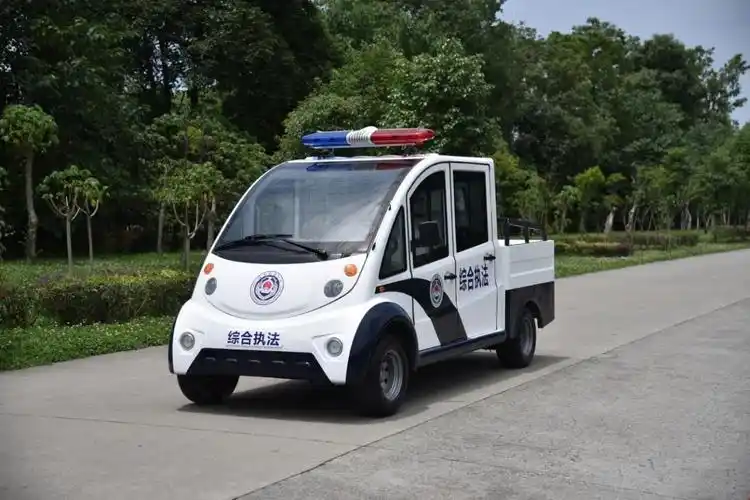 带门钣金电动皮卡电动巡逻车警务用车py5h巡逻皮卡