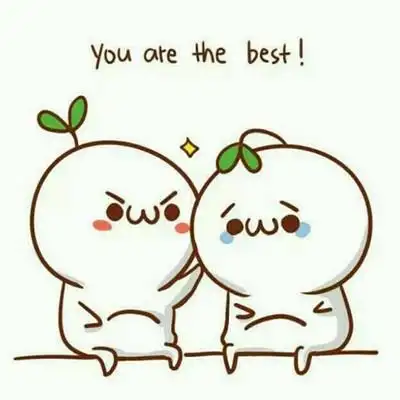 男生安慰自己的插画图片头像