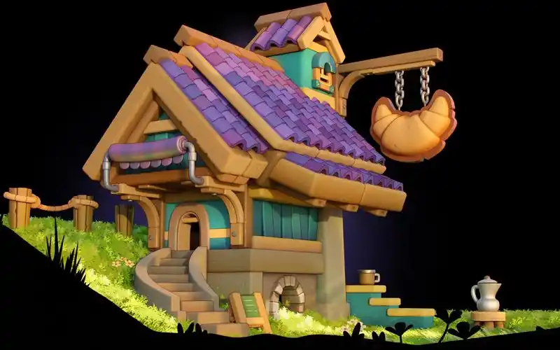 maya场景建模教程:面包房模型制作 maya次世代场景建模制作教程