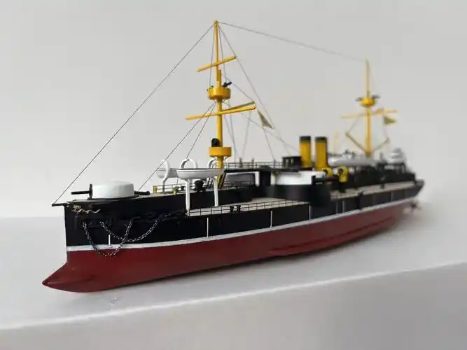 平远号舰船模型 北洋水师定远镇远 致远 靖远 平远号铁甲舰成品模型