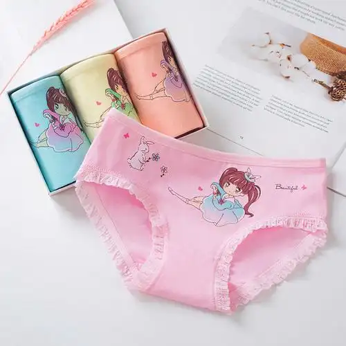 宾届 女童内裤三角裤宝宝中大童婴幼儿公主小女孩短裤儿童内裤女qs01