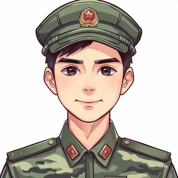 军人头像|部队军人卡通创意手绘头像