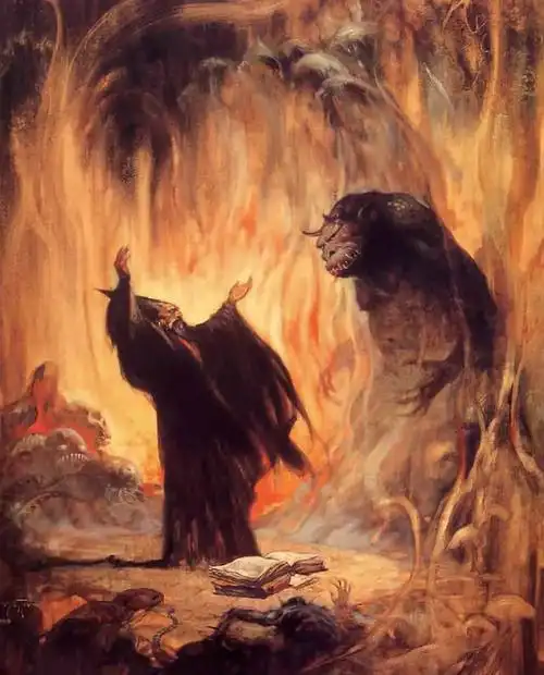 那些树的阵型就是召唤恶魔的.