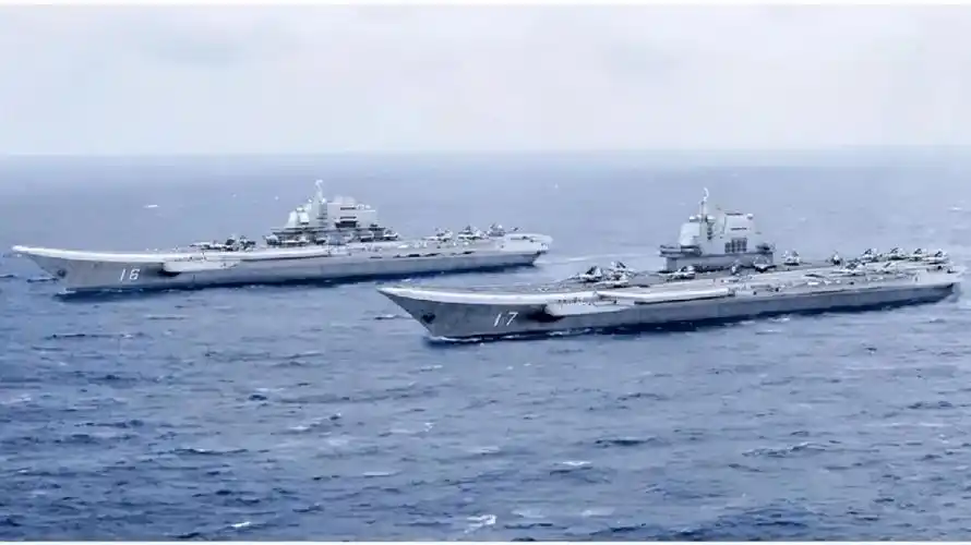 外界预测:中国双航母战斗群或首次亮相