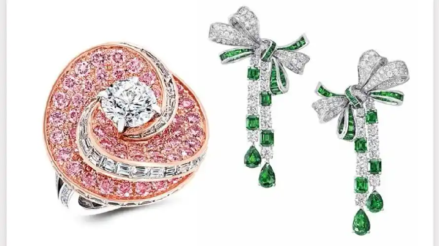 格拉芙graff 高级珠宝系列 swirl 与 bow :双色漩涡与蝴蝶结