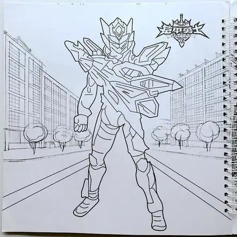 地皇铠甲勇士简笔画