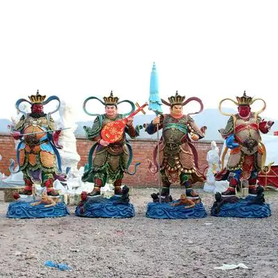 四大天王佛像12寸四大护法菩萨2米树脂玻璃钢四大金刚护法神像