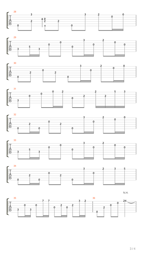 进击的巨人 - call of silence吉他谱