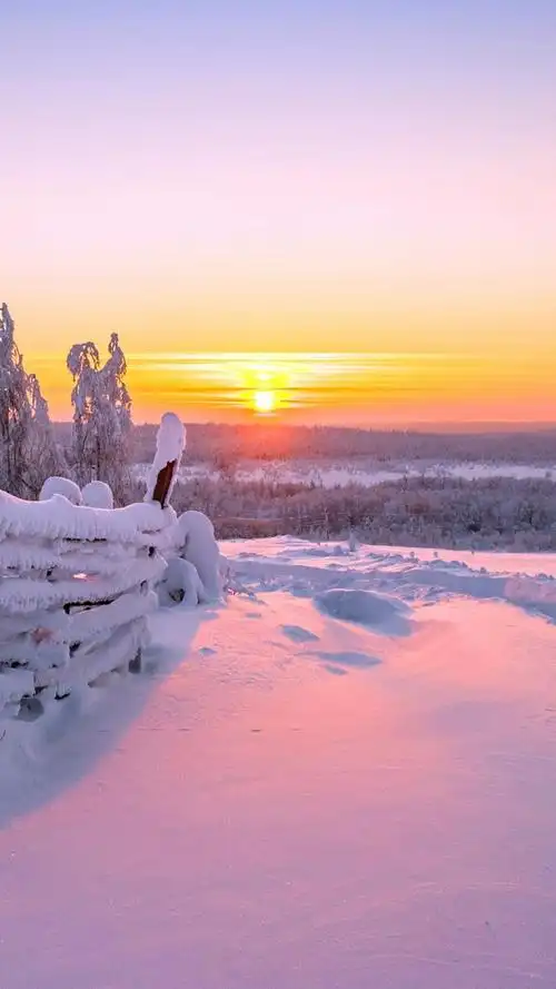 冰雪世界唯美风景
