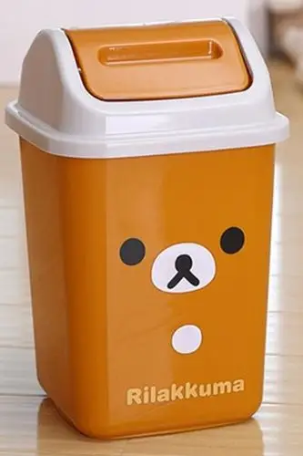 大号可爱垃圾桶家用创意卫生间带盖客厅筒卧室桌上可爱厨房垃圾筒