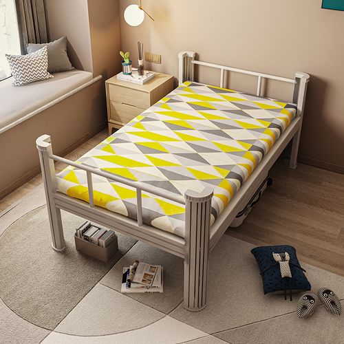 9米长铁艺单人床成人单层床员工宿舍铁架床公寓宿舍家用架子床