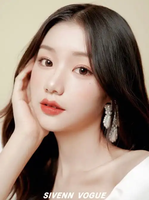 韩系画报妆容78是女明星没错了