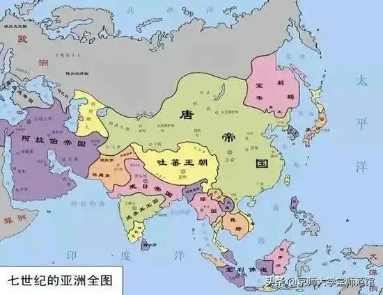 如果不看地图的标题,不知你能否判断出这三幅地图究竟分属唐朝的哪个