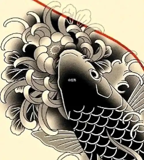 纹身图案设计  #约稿  #花臂  #锦鲤  #好运锦鲤  #设计  #锦鲤纹身