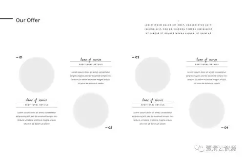 s0069素材文艺范欧美简洁森系小清新风格杂志内页排版海报psd模版设计