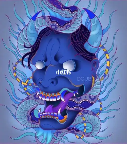 日式般若手稿插画