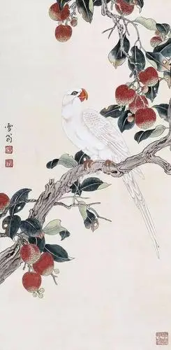 花开见佛工笔画大师陈之佛作品