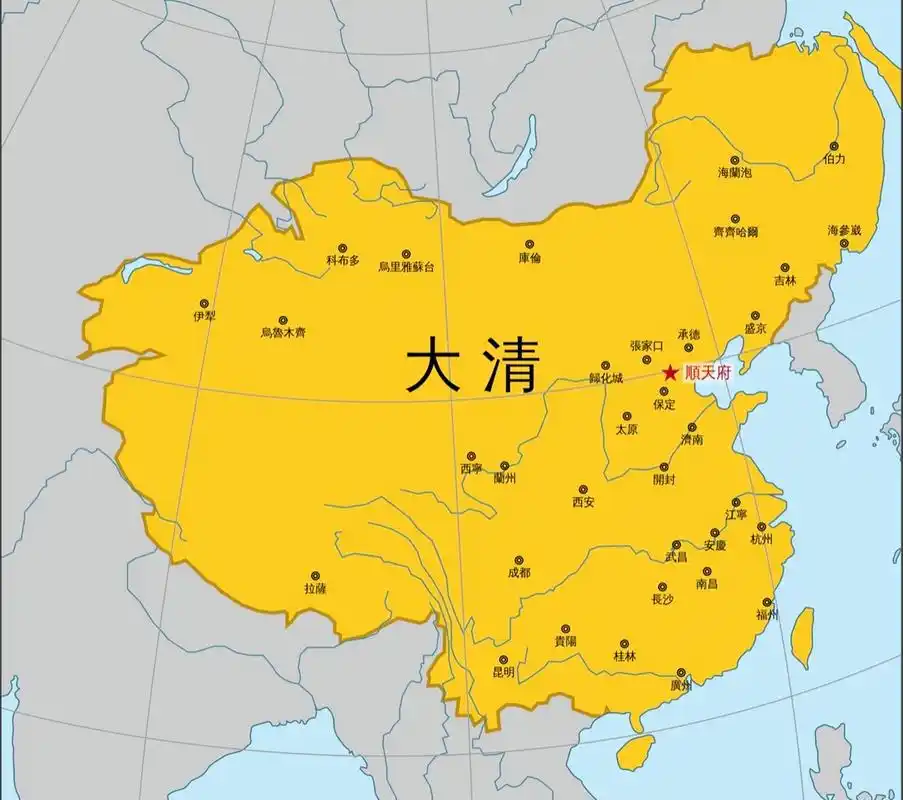 中国现在的面积960万平方公里,清朝时期的面积1380万平方公里,扣掉