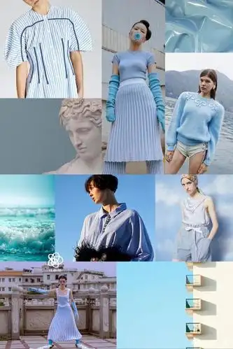 12,湖蓝色短袖可以搭配白色的短裤这个搭配很适合夏天,而且非常的干净