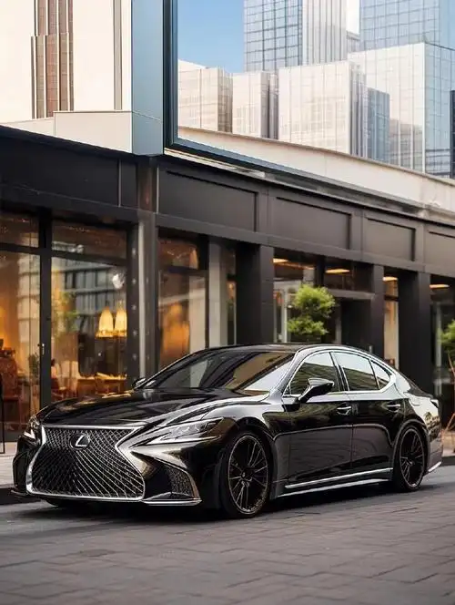 新es外型设计承袭自旗舰级豪华轿车新ls,呈现出"低重心 宽轮距"的