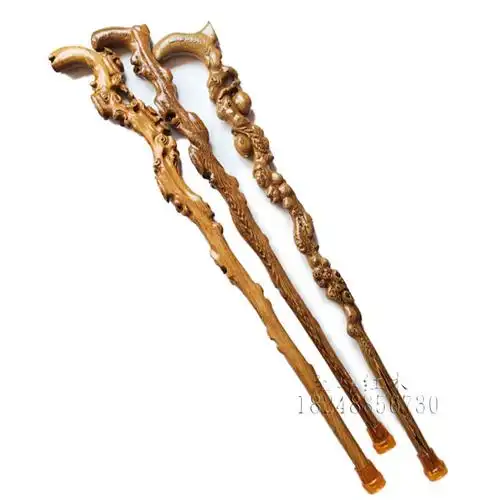 实木龙头拐杖红木老人拐杖防滑老年手杖木拐棍助行器老人祝寿礼品