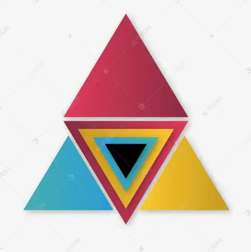 矢量创意三角形块png图像