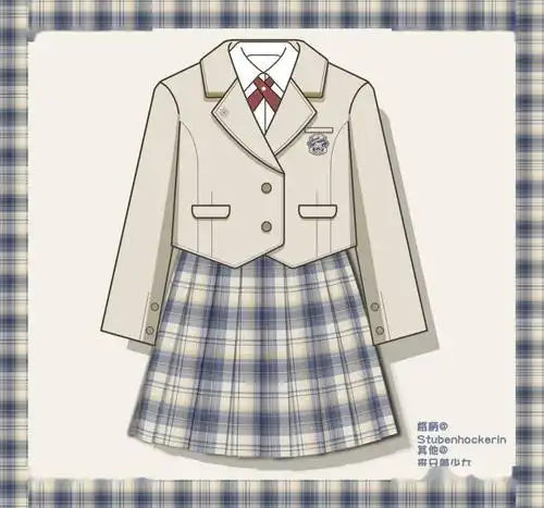 jk制服到底是一种什么东西jk服装效果图vs款式图分享