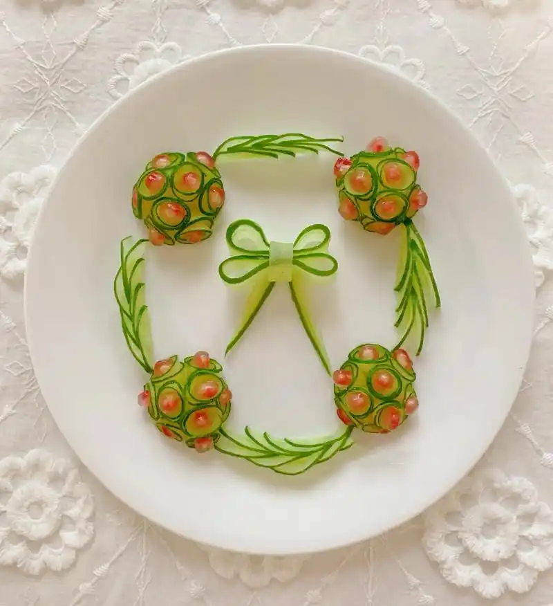 创意盘饰|家宴年夜饭摆盘围边合集(一)17 创意盘饰|家宴年夜饭摆盘