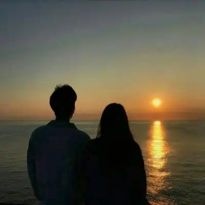 唯美境界背影恋人头像,情侣头像图片-回车桌面