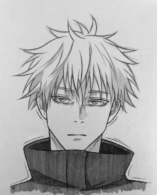 动漫人物素描手绘作品