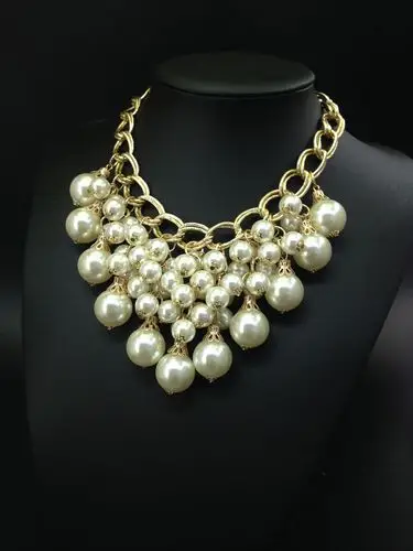 欧美**珍珠项链 白色经典款式速卖通热卖饰品