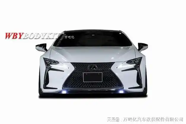 雷克萨斯lc500500h改装rowen小包围前后唇四出排气rowen侧裙尾翼