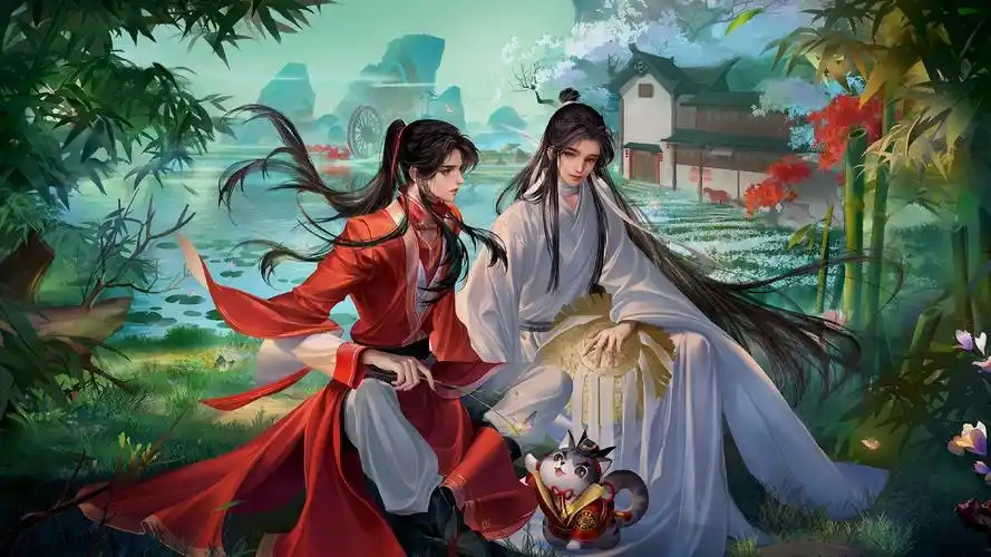 电脑壁纸 动漫卡通 动漫人物 暧昧的花城和谢怜