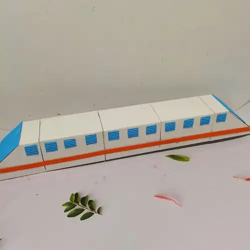 变废为宝废旧利用环保手工半成品纸盒盒子高铁火车手工创意粘贴类