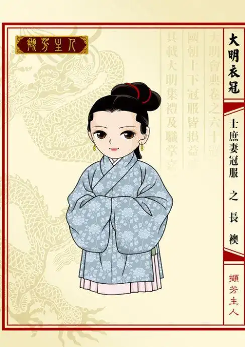 q版大明衣冠之十三--士庶妻巾服