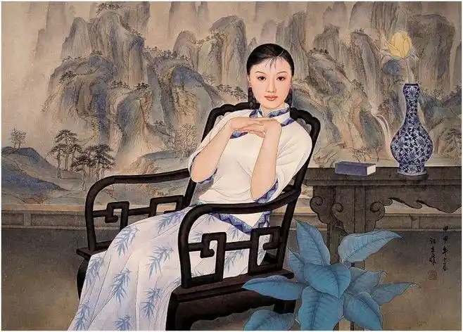 【引用】【名人国画】江立峰 工笔人物画欣赏[32] - 白水的日志