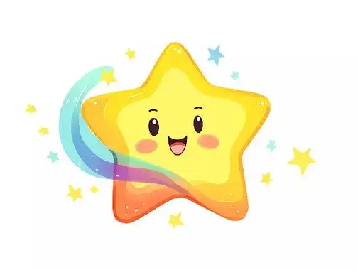 卡通插画星星头像可爱小星星元素