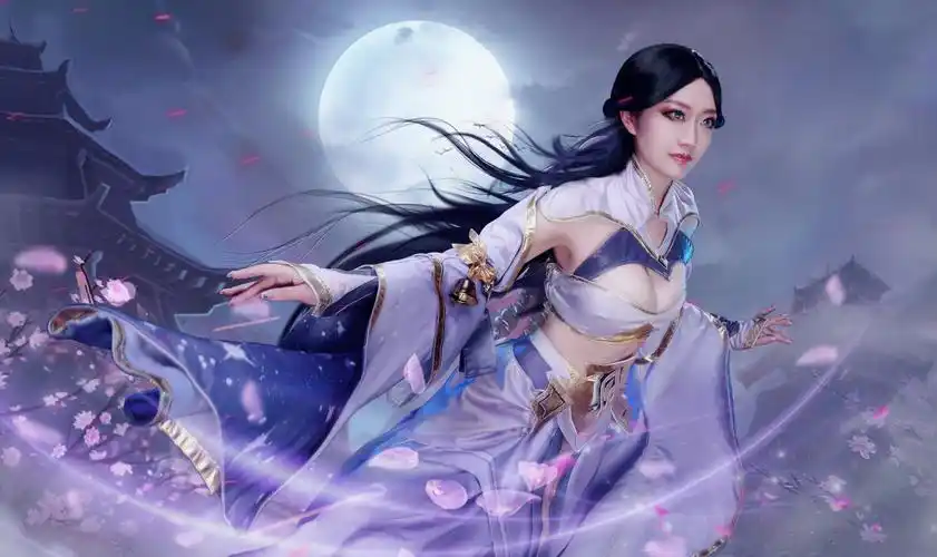 王者荣耀露娜紫霞仙子cosplay