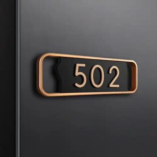 门牌号码牌家用门牌号定制酒店包厢包间高档办公室订制宿舍挂牌轻奢
